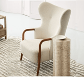 Gharaana Armchairs Aks Plush High-Back Armchair